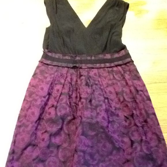 Gorgeous Black and Fuschia Party Dress - Picture 7 of 10